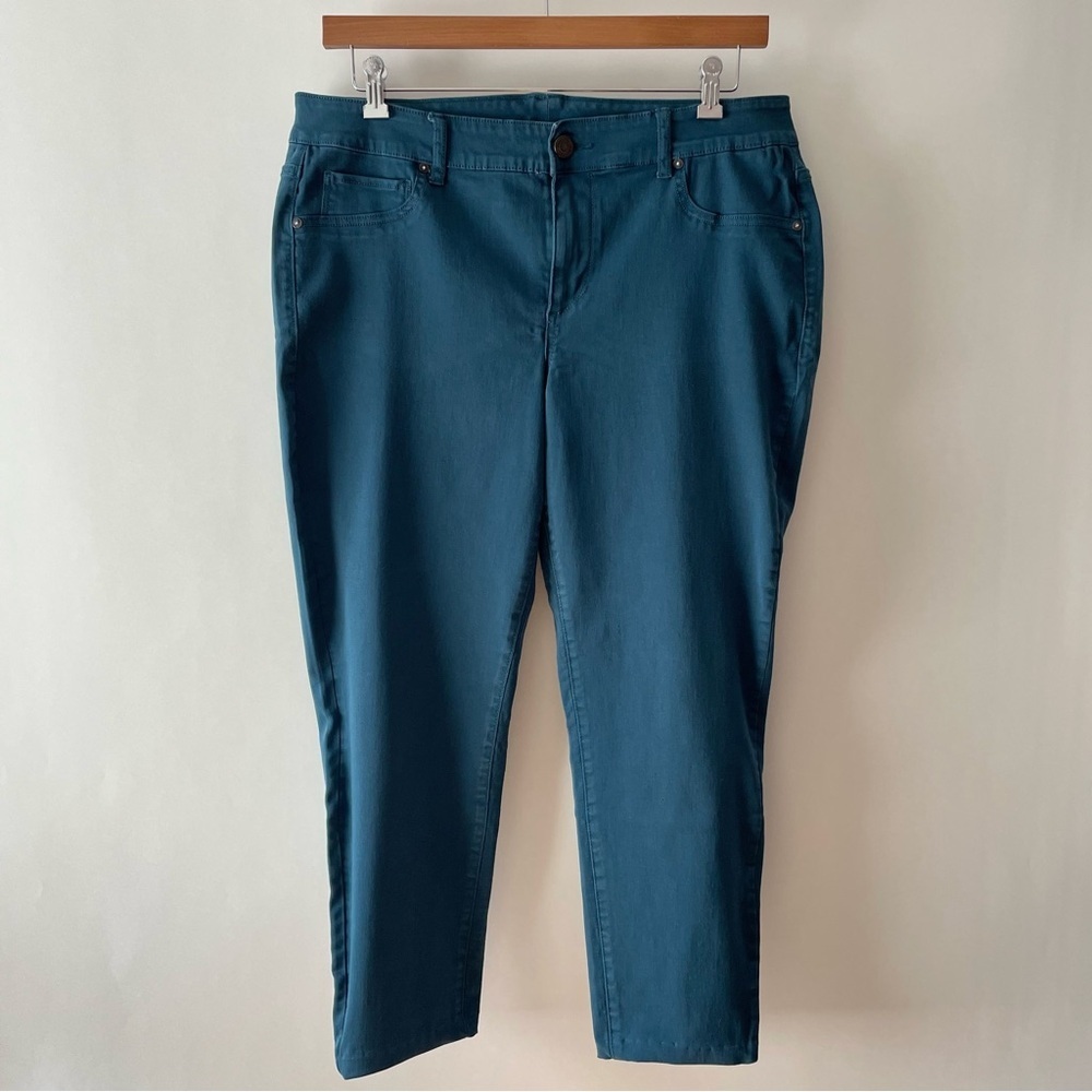 Maurice’s Teal High Waisted Jeggings Size 18W Reg (Hemmed to Petite Length)